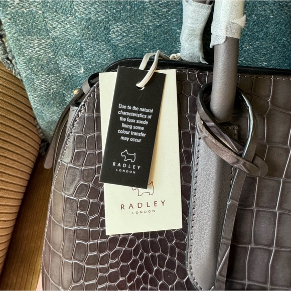 NWT Radley London Liverpool Street Faux Croc Leather Medium Zip Top Mult… - Picture 4 of 11